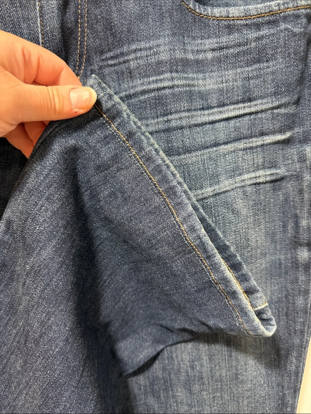 Vintage Joes HONEY FIT Dark Wash Flare Leg Jean Mid Rise Size 28 Stretch Retro